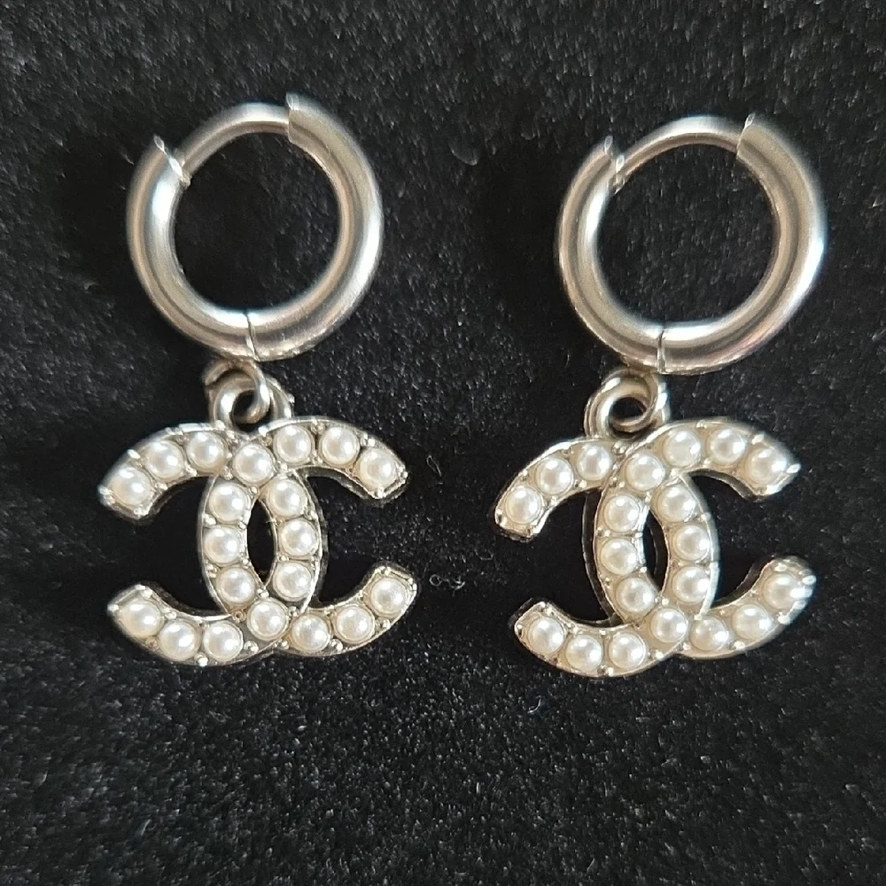 TOKA B Silver Earrings with Pearl Accents - Picture 3 of 8